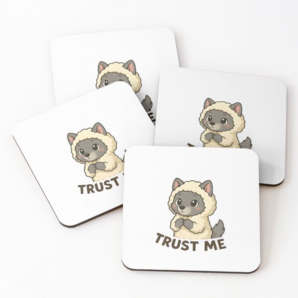 Item preview, Kawaii Wolf in Sheep’s Clothing – “Trust Me” Design designed and sold by OsasChild.
