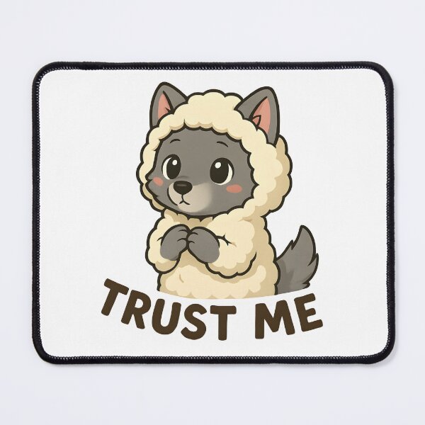 Item preview, Kawaii Wolf in Sheep’s Clothing – “Trust Me” Design designed and sold by OsasChild.