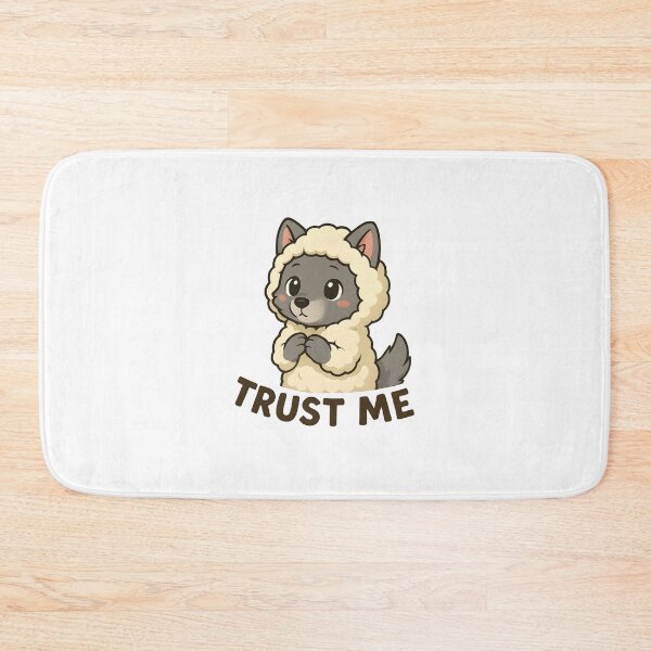 Item preview, Kawaii Wolf in Sheep’s Clothing – “Trust Me” Design designed and sold by OsasChild.