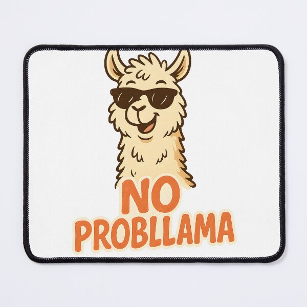 Item preview, No Probllama – Funny Fluffy Lama Design designed and sold by VibeCircuit61.