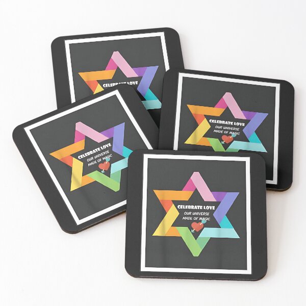 Item preview, Celebrate Love – Rainbow Star of Unity Pride Poster designed and sold by ThomasLeesa.