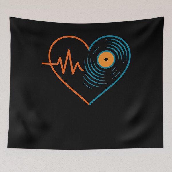 Item preview, Analog Music Heartbeat Vinyl Record Love designed and sold by LuminOrb.