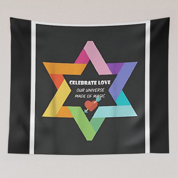 Item preview, Celebrate Love – Rainbow Star of Unity Pride Poster designed and sold by ThomasLeesa.