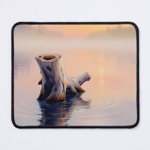 Item preview, Old Tree Stump in Lake designed and sold by CalmnessbyChoice.