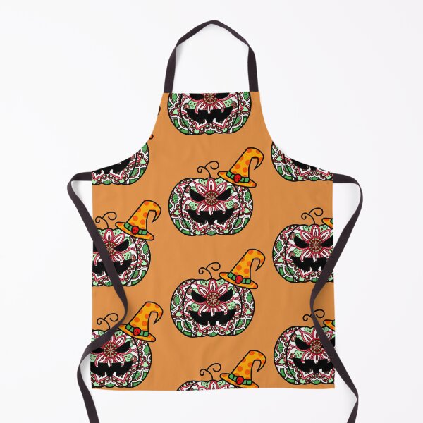 Item preview, Scary spooky halloween pumpkin evil haunted mandala art designed and sold by DivineMandala.
