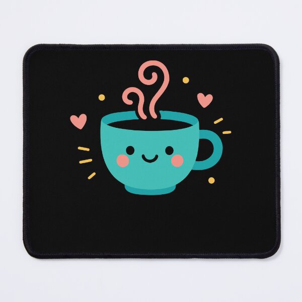 Item preview, Cute Cozy Coffee Design With Happy Cup designed and sold by LuminOrb.