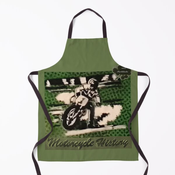 Item preview, Portrait of a vintage motorcycle racer in action designed and sold by marysfarbklecks.