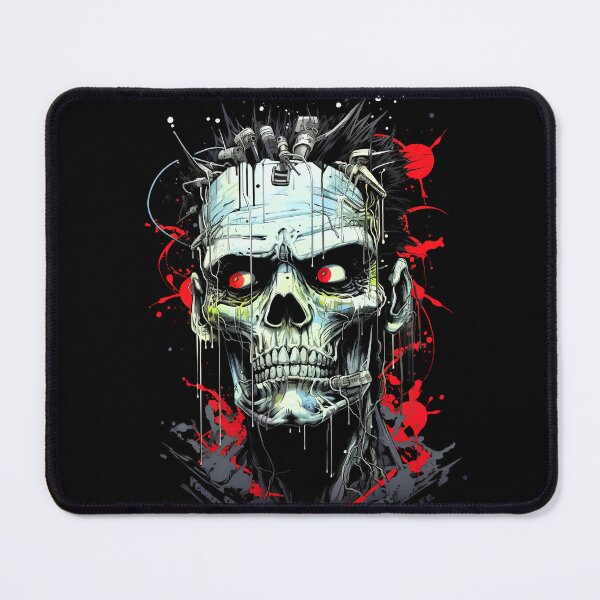 Item preview, Halloween Frankenstein SCARY ZOMBIE T- Shirt and Sticker Spooky Creepy Design designed and sold by WHITE FLAME PRINTS.
