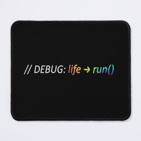 Item preview, Debug Life Run – Rainbow Code Art designed and sold by FunkyPatakha.