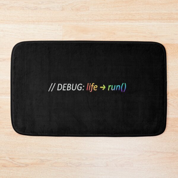Item preview, Debug Life Run – Rainbow Code Art designed and sold by FunkyPatakha.
