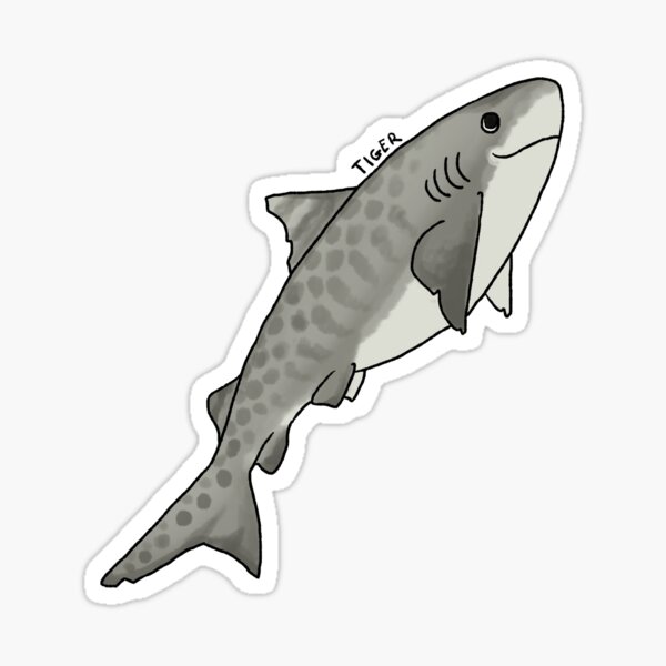 Item preview, Happy Sharks - Tiger designed and sold by ChariArtist.