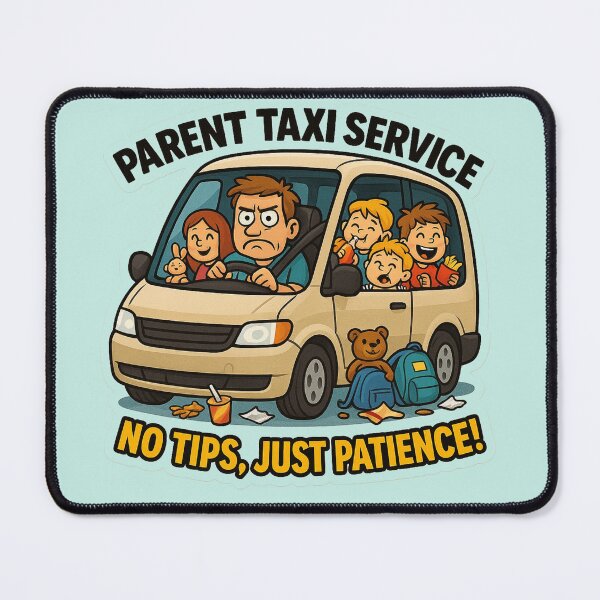 Item preview, Parent Taxi Service – Funny Family Car Sticker designed and sold by alizo74.