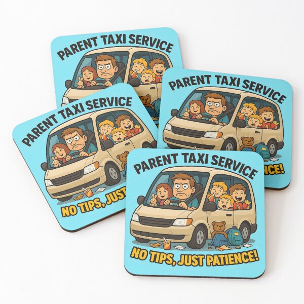 Item preview, Parent Taxi Service – Funny Family Car Sticker designed and sold by alizo74.