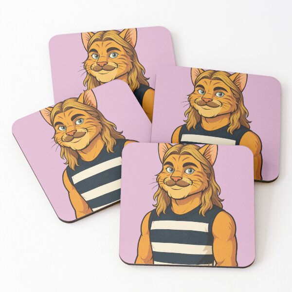 Item preview, Pink Bazlenka Cat Mascot Geelong Football, Bailey designed and sold by Sport Fan Art .
