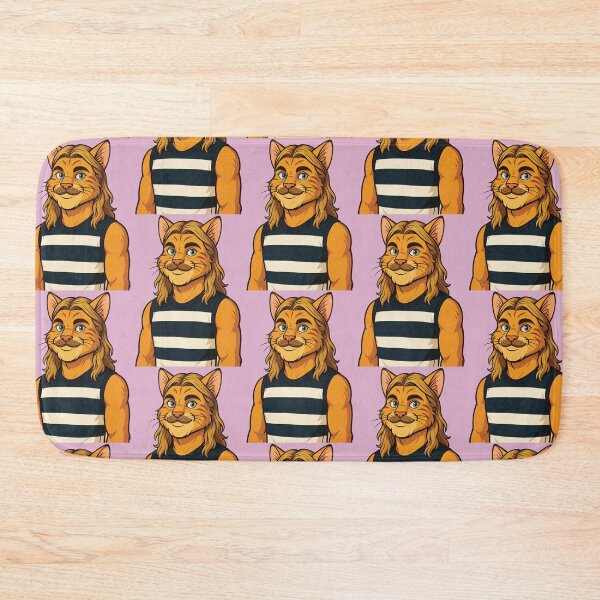 Item preview, Pink Bazlenka Cat Mascot Geelong Football, Bailey designed and sold by Sport Fan Art .