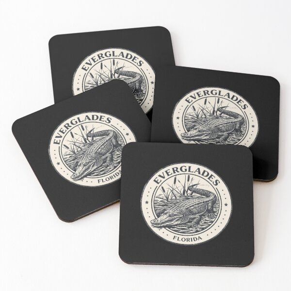 Item preview, Alligator Everglades Wildlife Florida Retro Vintage Badge designed and sold by gushtera.