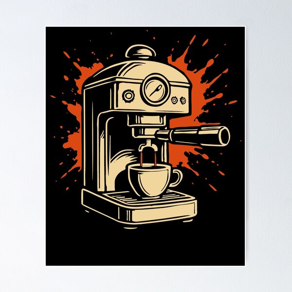 Item preview, Espresso Machine Love Coffee Design designed and sold by LuminOrb.