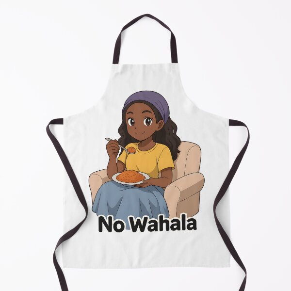 Item preview, No Wahala, Anime Girl Eating Jollof Rice - Nigerian Design designed and sold by OsasChild.