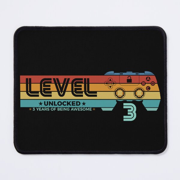 Item preview, Level 3 Unlocked - 3 years old - 3rd Birthday Gamer designed and sold by NH2019.