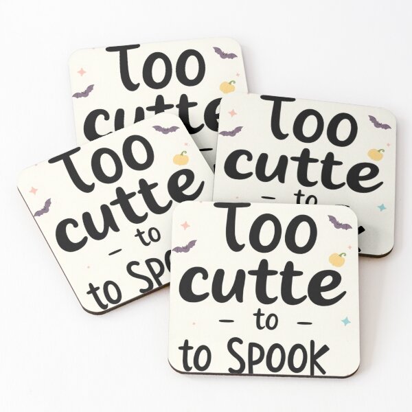Item preview, Too Cute to Spook – Funny Halloween Typography Shirt designed and sold by ArmaanArts.