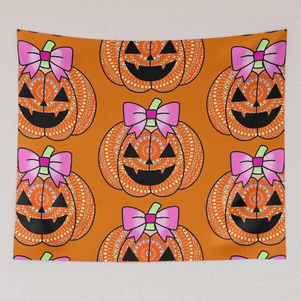 Item preview, Cute Mandala Halloween pumpkin kawaii trick or treat fall whimsical Halloween night designed and sold by DivineMandala.