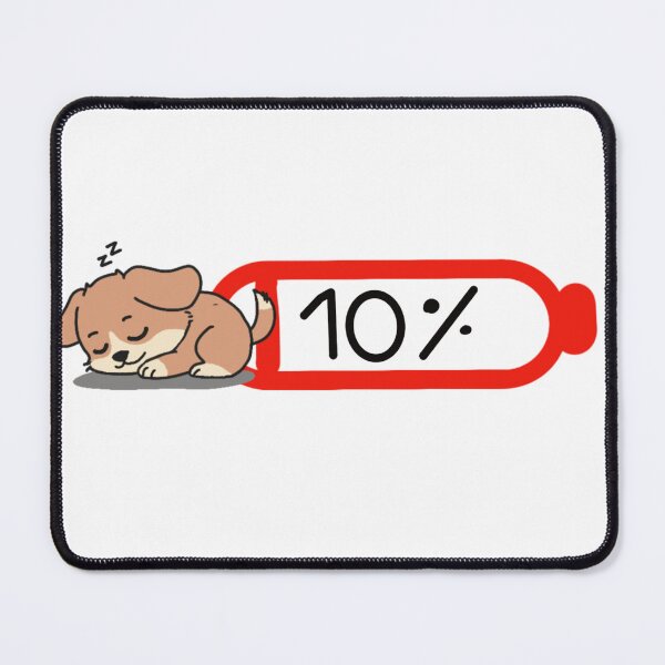 Item preview, Cute Character Battery & Loading Bar Icons Dog designed and sold by Ikattyg.