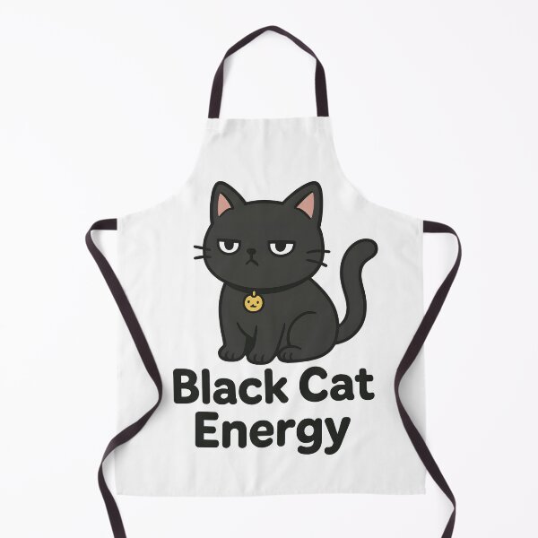 Item preview, Black Cat Energy - Kawaii Unimpressed Expression designed and sold by OsasChild.
