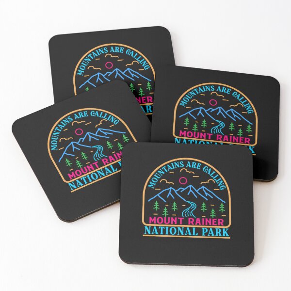 Item preview, Mount Rainer National Park - Line Art  	 designed and sold by vfbhxwdlah61.