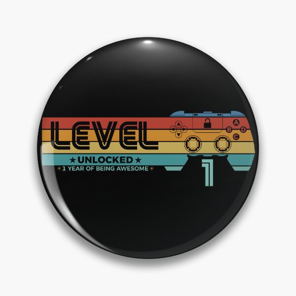 Item preview, Level 1 Unlocked - 1 year old - 1st Birthday Gamer designed and sold by NH2019.