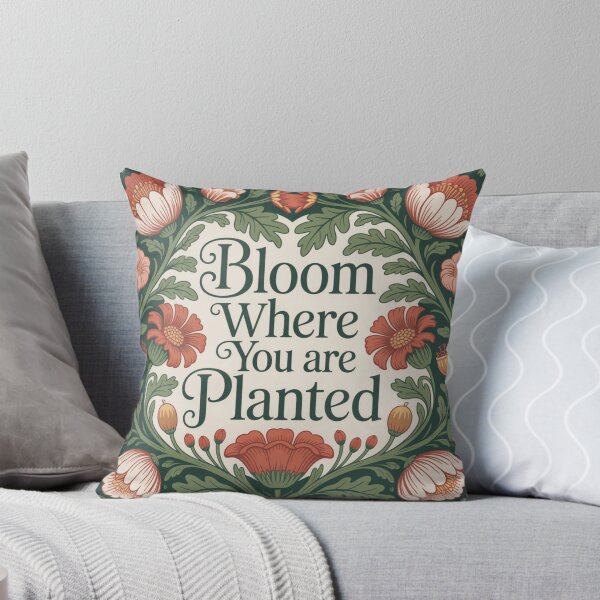 Cosy Quotes william morris inspired  pillows 