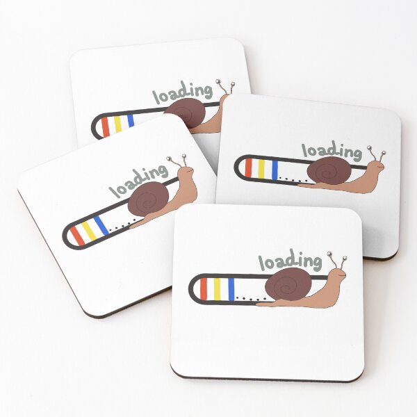 Item preview, Cute Character Battery & Loading Bar Icons Snail) designed and sold by Ikattyg.