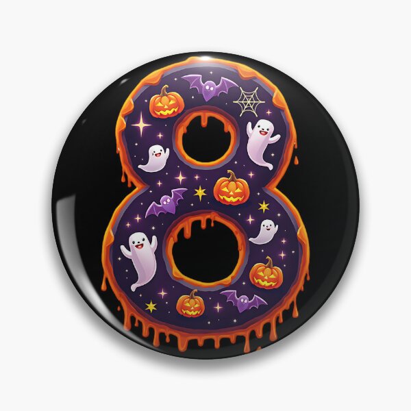 Artikelvorschau, Halloween Nummer 8 Geister Kürbisse Gruseliges Kostüm entworfen und verkauft von ArtDesignTp.