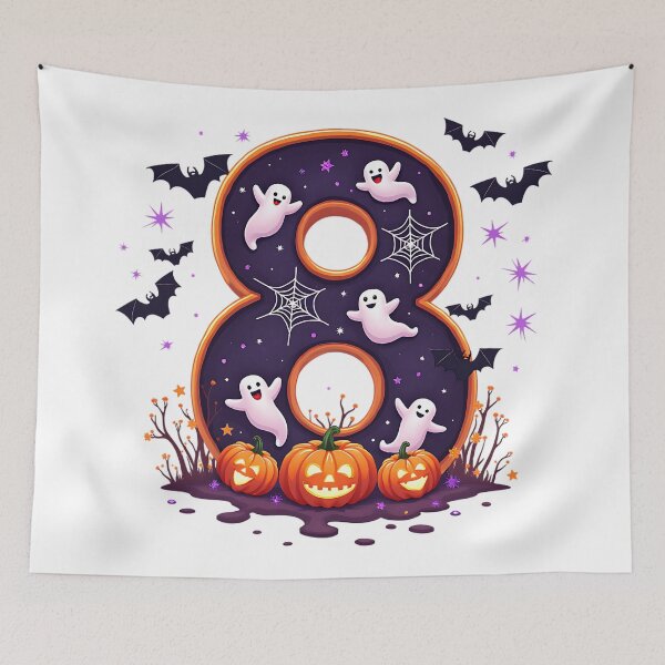 Item preview, Halloween Number 8 Ghosts Pumpkins Spooky Costume designed and sold by ArtDesignTp.