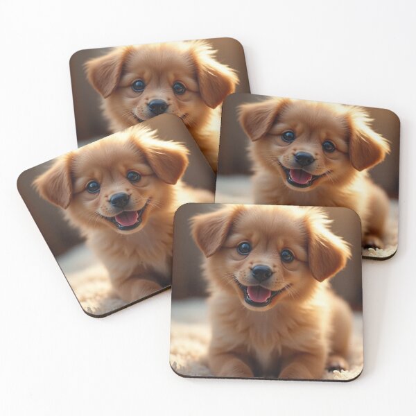 Item preview, Cute Puppy Smiling on a Carpet designed and sold by Fabrifrank.