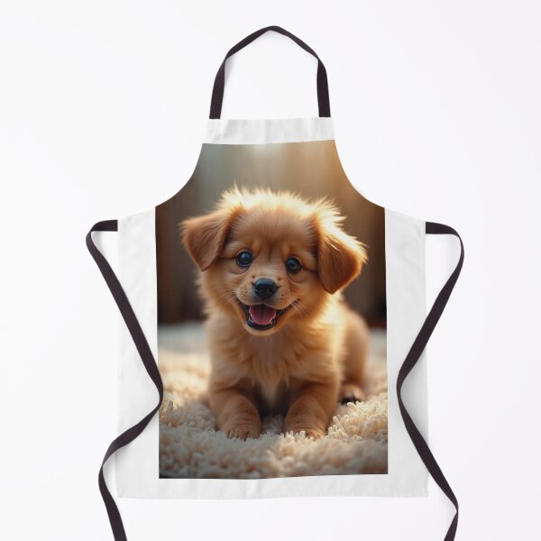 Item preview, Cute Puppy Smiling on a Carpet designed and sold by Fabrifrank.