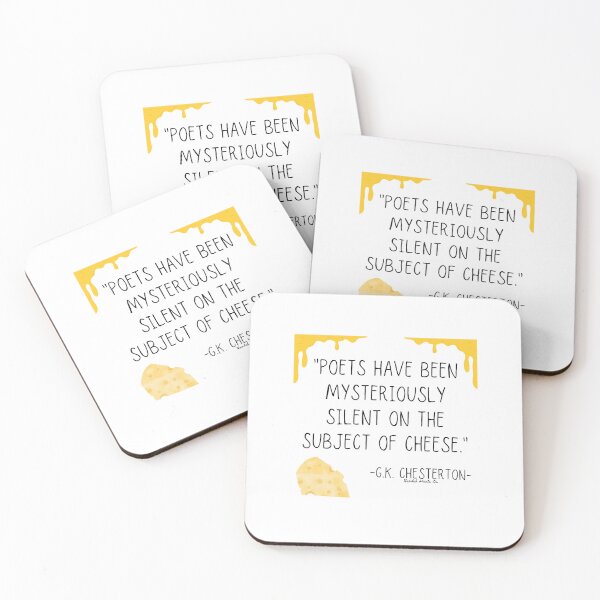 Item preview, G.K. Chesterton Cheese Quote designed and sold by HavilahPrintsCo.