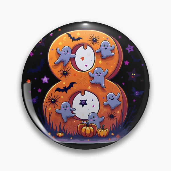 Artikelvorschau, Halloween Nummer 8 Geister Kürbisse Gruseliges Kostüm entworfen und verkauft von ArtDesignTp.