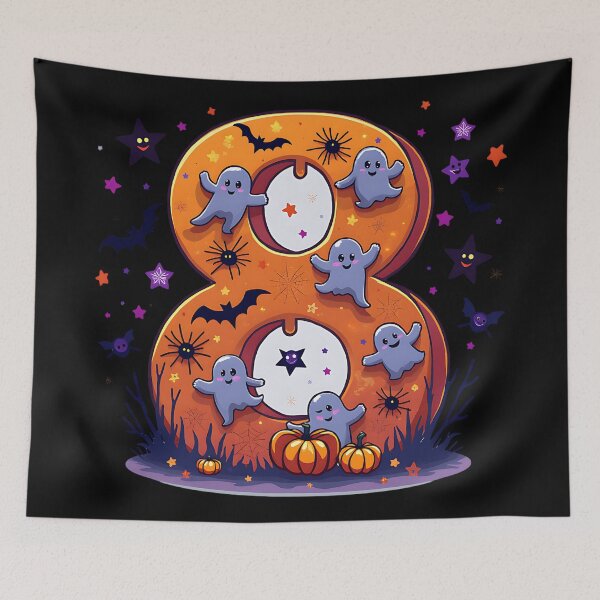 Item preview, Halloween Number 8 Ghosts Pumpkins Spooky Costume designed and sold by ArtDesignTp.