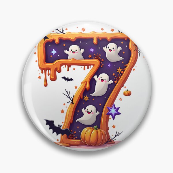 Item preview, Halloween Number 7 Ghosts Pumpkins Spooky Costume designed and sold by ArtDesignTp.