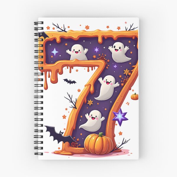 Artikelvorschau, Halloween Nummer 7 Geister Kürbisse Gruseliges Kostüm entworfen und verkauft von ArtDesignTp.