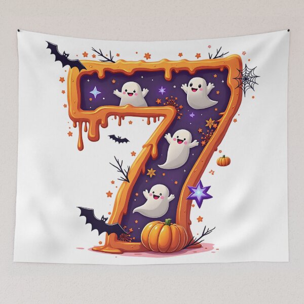 Item preview, Halloween Number 7 Ghosts Pumpkins Spooky Costume designed and sold by ArtDesignTp.