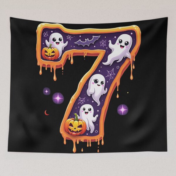 Item preview, Halloween Number 7 Ghosts Pumpkins Spooky Costume designed and sold by ArtDesignTp.