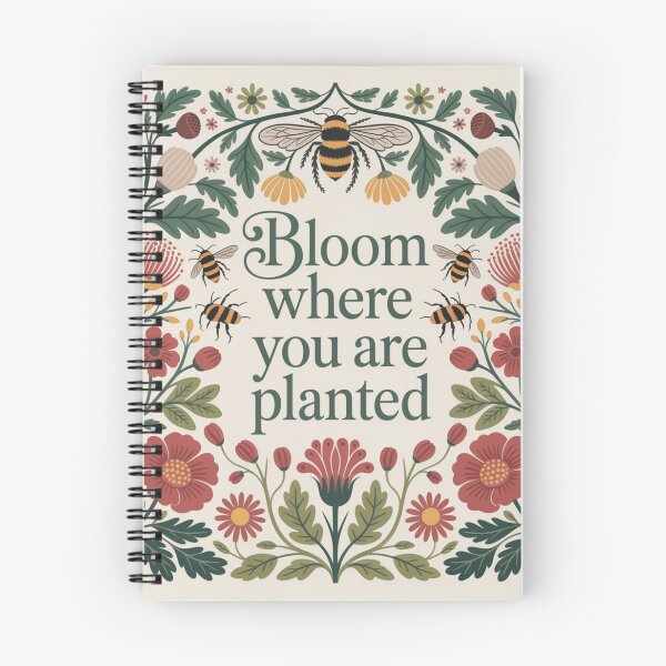 Item preview, William Morris inspired Vintage Cottagecore BEES Botanical Cozy Quotes Floral Decor designed and sold by Heritage Hive Studio.