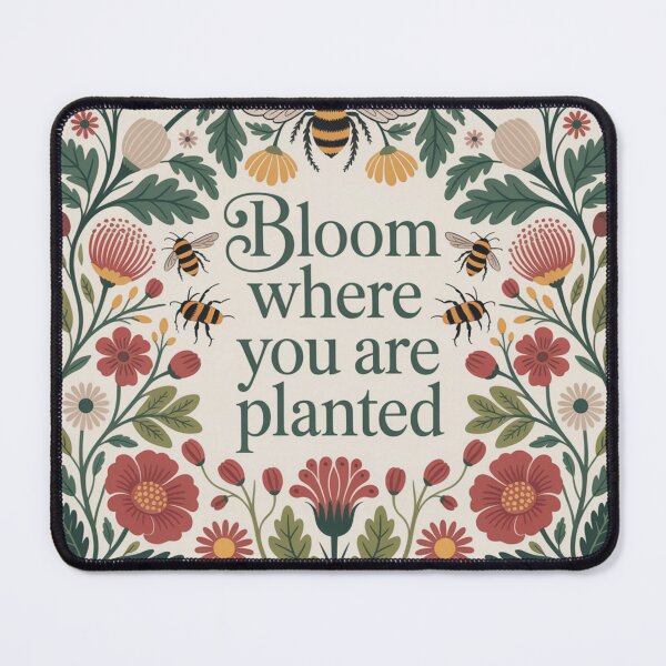 Item preview, William Morris inspired Vintage Cottagecore BEES Botanical Cozy Quotes Floral Decor designed and sold by Heritage Hive Studio.