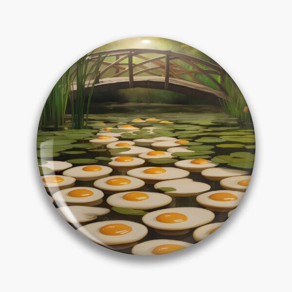 Item preview, Fried eggs in water. designed and sold by MyHappyArtShop.