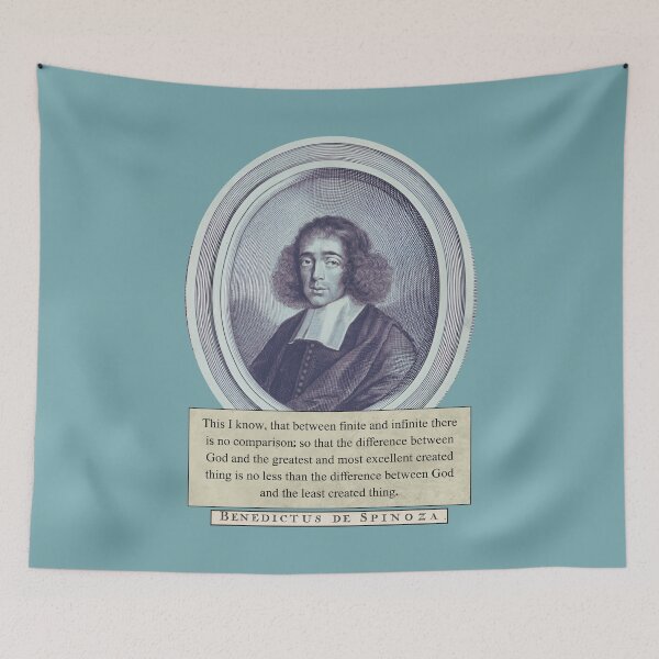 Item preview, Baruch Spinoza quote: This I know, that between finite and infinite there is no comparison; designed and sold by artbleed.