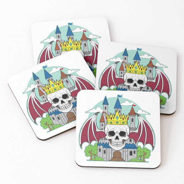 Item preview, Cartoonish Medieval Demon King Skull designed and sold by Brainstorming99.