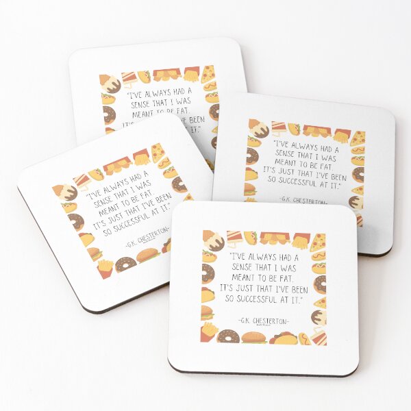 Item preview, G.K. Chesterton Fat Quote designed and sold by HavilahPrintsCo.