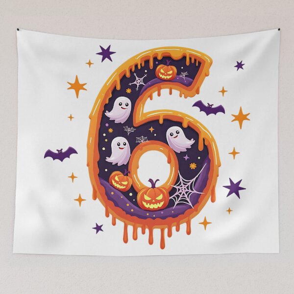 Item preview, Halloween Number 6 Ghosts Pumpkins Spooky Costume designed and sold by ArtDesignTp.