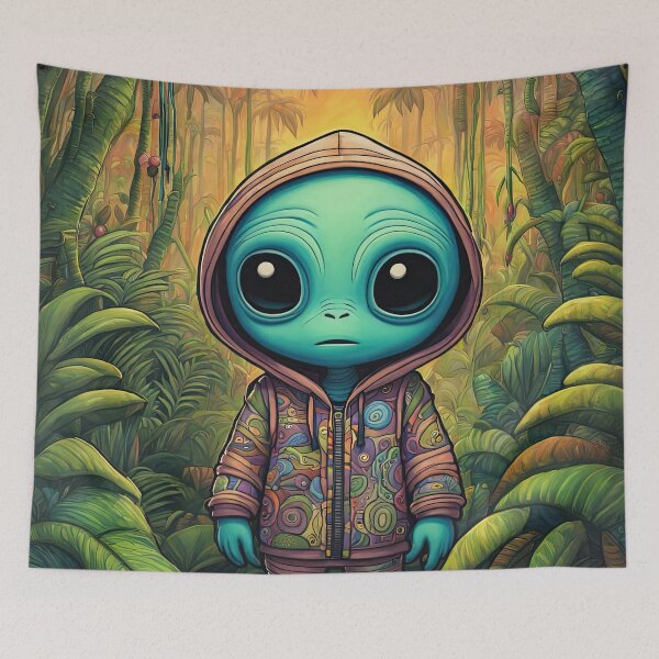 Item preview, Alien in the Jungle designed and sold by Colin Bentham.